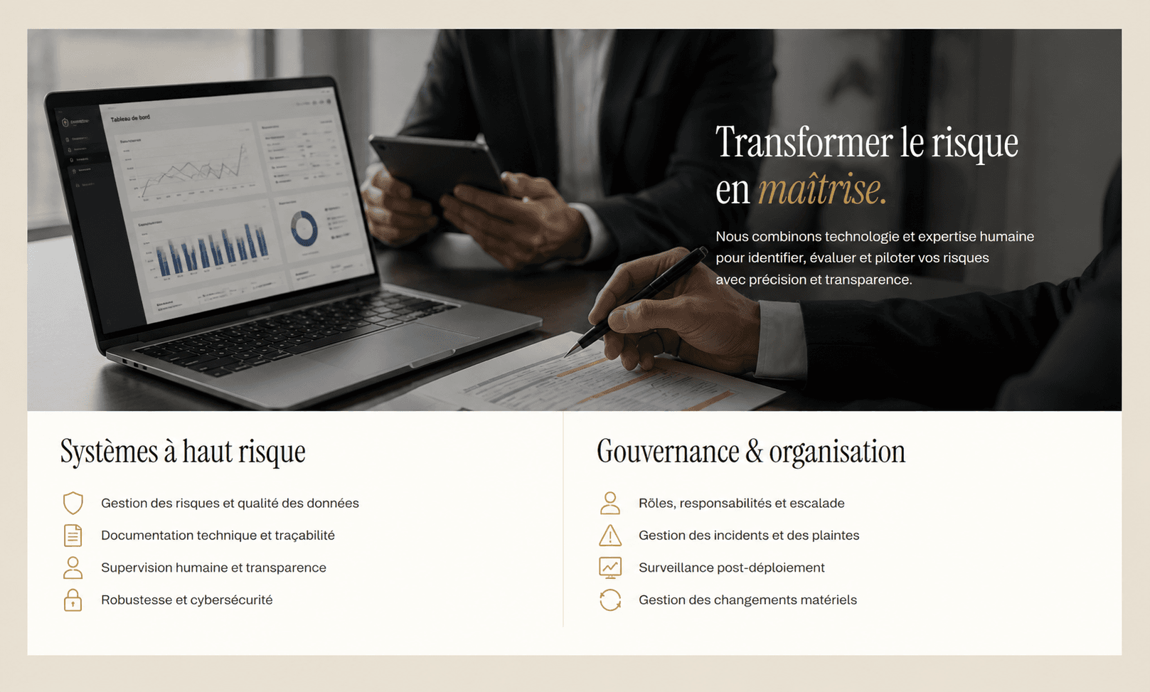 Transformer le risque en maîtrise : systèmes à haut risque et gouvernance organisationnelle examinés par Verified AI Act